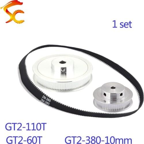 Timing Belt Pulley GT2 110 teeth 60 tooth width 10mm bore 8&6mm LCD laser screen repair machine parts