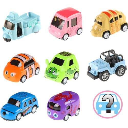 9pcs/set Cute Mini Diecast Car Alloy Pull Back Vehicles Model Toy Metal Lovely Colorful Taxi Bus Toys Alloy Car for Kids Gift