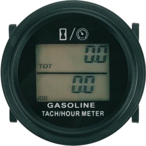 Large LCD Backlight Hour Meter Tachometer For Gas Engine 2/4 Stroke Motorcycle ATV Boat Snowmobile Marine mower HM005L