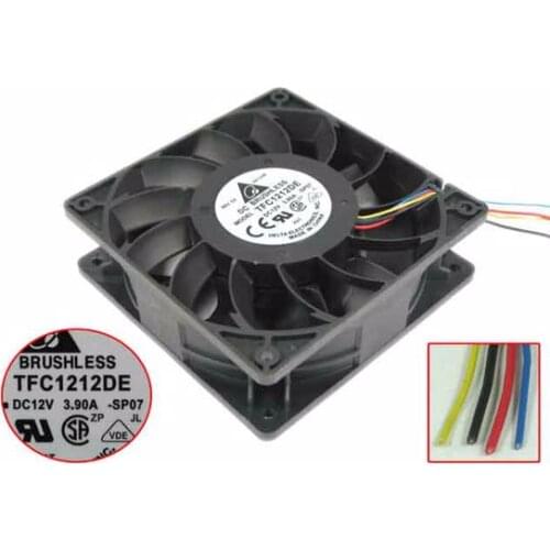 Delta Electronics TFC1212DE SP07 DC 12V 3.90A 120x120x38mm Server Cooling Fan