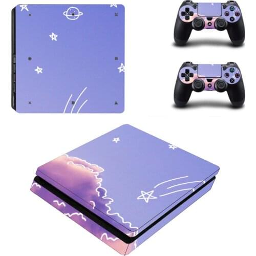 Starry Sky Star PS4 Slim Stickers Play station 4 Skin Sticker Decals For PlayStation 4 PS4 Slim Console & Controller Skin Vinyl