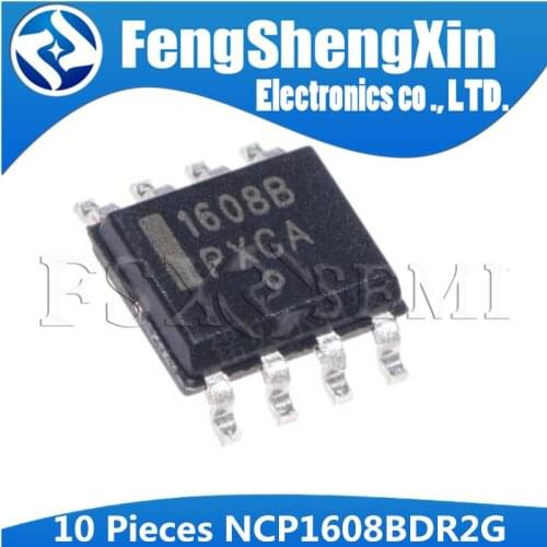 10pcs NCP1608BDR2G SOP8 NCP1608 SOP 1608B NCP1608BDR SMD NCP1608B SOP-8 Critical Conduction Mode PFC Controller Utilizing IC