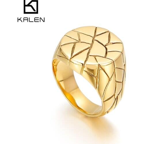 20mm Round Texture Trend Nordic Style Mens Stainless Steel Ring Party Accessories Jewelry