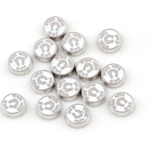 F367 Zinc Alloy DIY Round Shape Footprint Walk With God Floating Locket Charms Fit Glass Memory Locket 8*8mm