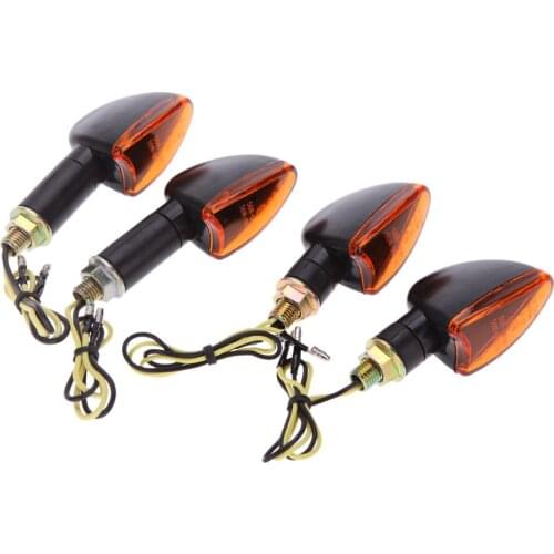 4pcs 12V Turn Signal Motorcycle Turn Signals Light Tail Lights Indicators for Motor Motorbike Motorcycle ATV Bike Accessories