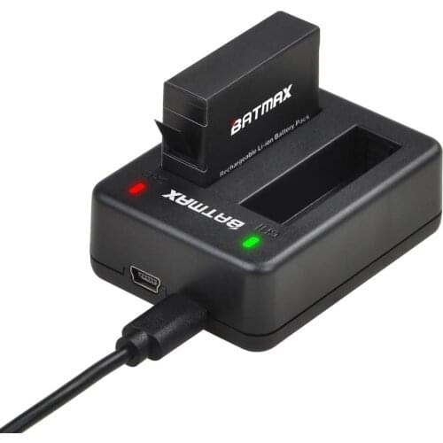 Batmax 1PC AHDBT-401 AHDBT 401 for Gopro Hero 4 Rechargeable Battery +Dual Charger Port Home for Gopro Hero4 HD Camera P0019279