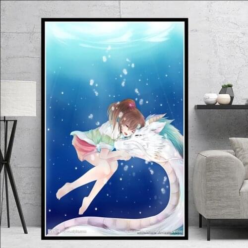 DIY Diamond Painting Wall Art Spirited Away Movie Cross Stitch Picture Anime 5d Embroidery Mosaic Handmade Home Decoration Gifts