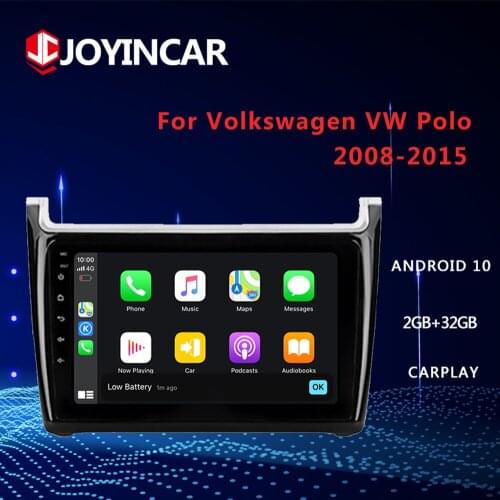 9" 2din Android 9.1 10 Car Radio Multimedia Video Player GPS Navigation Carplay RDS For Volkswagen VW Polo 2008-2015 Head Unit