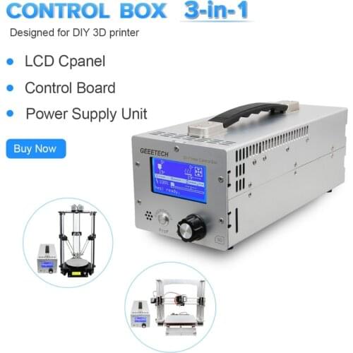 Geeetech 3-in-1 3D Printer Control Box Fit For Reprap Prusa I3/ Rostock Diy CNC Machine For US size Plug
