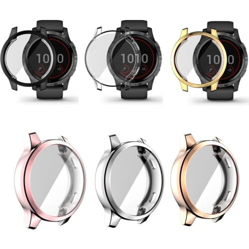 TPU Soft Screen Glass Protector Case Shell Frame For Garmin Vivoactive 4/4S Venu 2/2S 40mm 45mm Bumper Vivoactive4 Venu2 Cover