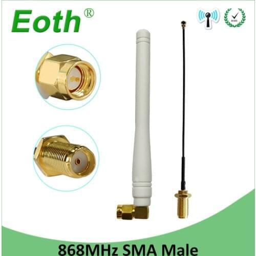 868mhz antenna lora 915mhz antena sma connector rp-sma cable 868 915 mhz lorawan module transiver receiver signal router lte gsm