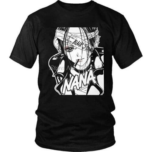 Tvoe Manga Nana Osaki T Shirt Men Cotton Printed T-shirt Graphic Tshirt Short Sleeve Japanese Anime Tees Harajuku Streetwear