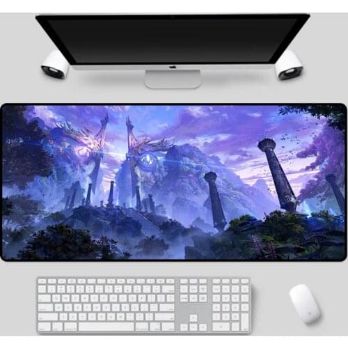 XGZ Exquisite multi-size selection mouse pad cartoon landscape pattern table mat high-quality non-slip rubber keyboard pad