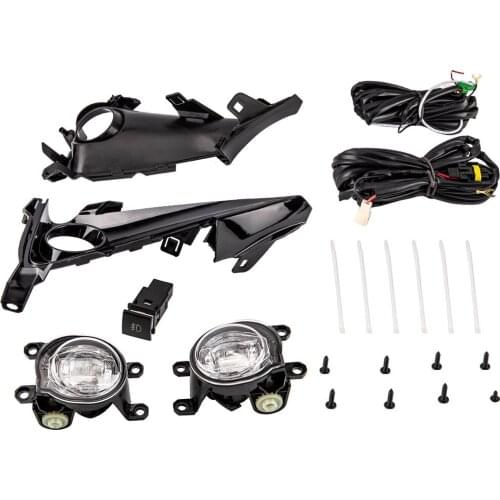 Bumper LED Fog Lights Lamps w/Switch Set For Toyota Corolla Hatchback 2019 2020 2021