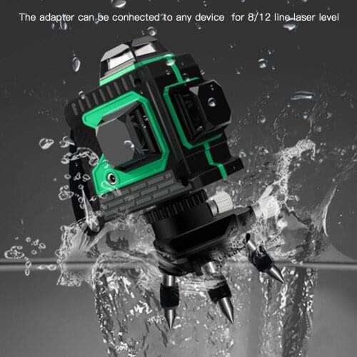 Laser Level Adapter Metal 360-Degree Rotating Base For Laser Level Tripod Connector 1/4'Threaded Mount And Horizontal Bubble