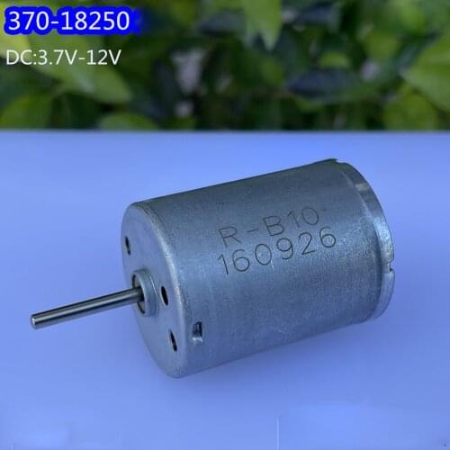 Micro 370 Electric Carbon Brush Motor DC 3V-12V 7.4V 4950RPM Large Torque for Sweeping Robot Fan DIY Small Ship Car Models Toy