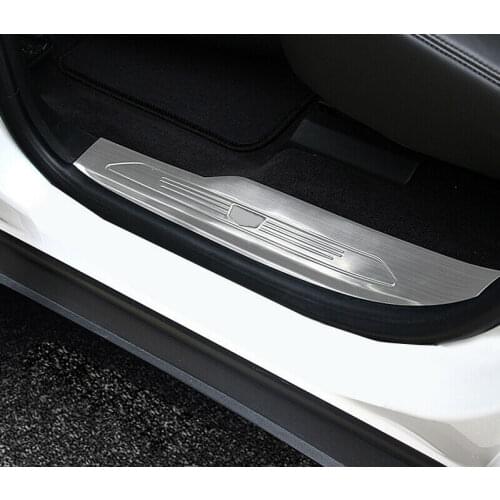 Stainless Inner Side Door Sill Scuff Plate 4pcs For Cadillac XT5 2016 - 2019