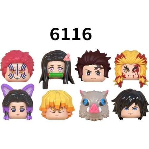 Single Cartoon Movie Emmet REX Bros Luigi sFigures Head accessories Building Blocks children Series-070 WM6116