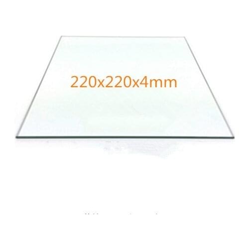 Borosilicate glass plate Platform 220x220x4mm heated bed for Flashforge MK2 MK3 Reprap 3D printer