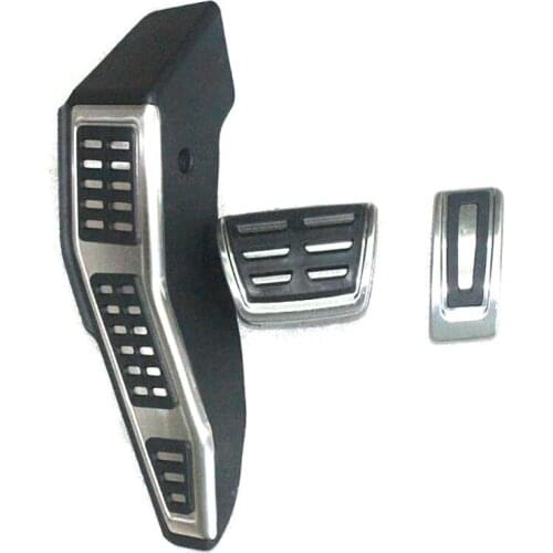 STYO Stainless steel footrest Brake gas pedals Car pedal Cover FOR RHD Golf 7 MK7 AUDII A3 BV Seat mk3 2014 -2016