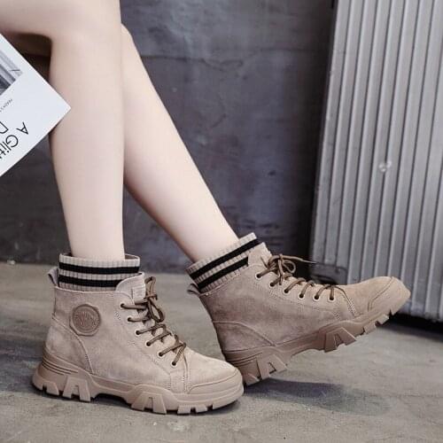 PUPUDA Boots Women Chunky Sneakers Trend Platform Shoes Cowboy Boots For Women Female Shoes Autumn Casual Shoes Women