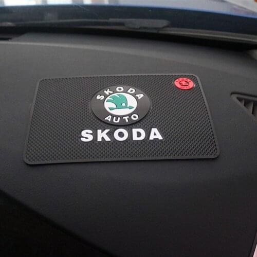 PVC Anti Slip Mat Car Dashboard Gel Sticky Pad For skoda octavia fabia rapid yeti Kodiaq superb octavia a 5 a 7 Accessories