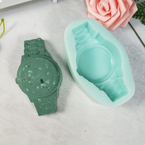 QT0254 PRZY Watch Soap Molds Silicone Mold Gypsum Chocolate Candle Candy Mold Soap Making Clay Resin Moulds Silicone Rubber