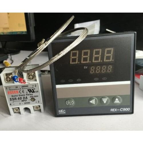 REX-C900 multi-input PID Temperature controller REX-C900FK02-V*AN+ max.40A SSR + 1M thermocouple probe K