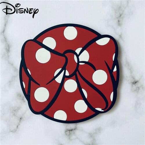 Disney Cute Cartoon Mickey Minnie Silicone Coaster Fresh and Sweet Coffee Tea Coaster