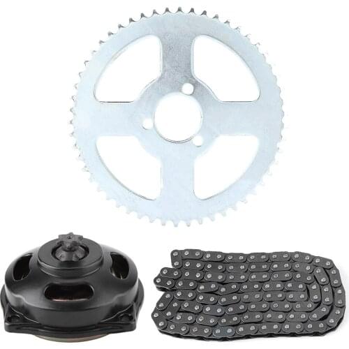 Aluminum Alloy Drive System T8F Chain & 6T Gear Box & Rear Sprocket Kit For Mini Motorcycle 47cc 49cc Gear + Sprocket + Chain