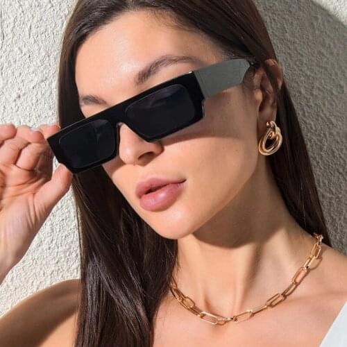 Retro Square Sunglasses Fashion Small Frames Men Women Shades Rectangle Vintage Yellow Black Steampunk Sunglasses