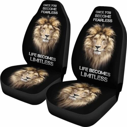 1/2PCS High Quality Universal Styling Lion King Print Interior Accessories Automobile Protector Car Seat Cover Tools
