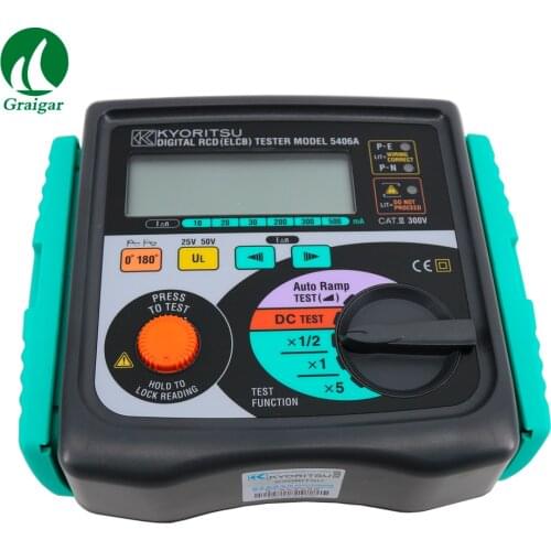 High Accuracy Digital RCD (ELCB) Testers KYORITSU 5406A