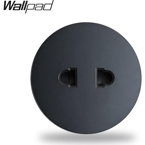 Wallpad L6 2 Pin Universal Socket Module 4 Colors White Black Grey Gold Free Combination DIY