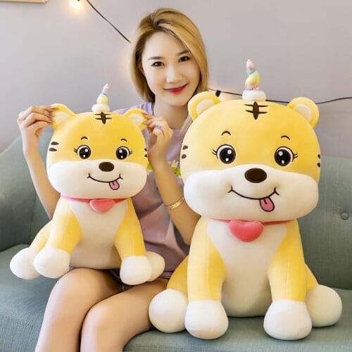 Zqswkl wings angel tiger doll cute toys for children plush stuffed toys soft pillow hugs for girls pillows decor home gift