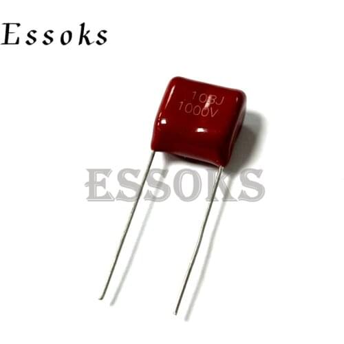 10PCS 1000V103J 0.01UF Pitch 10mm 15mm 10NF 1000V 1KV 103 103J CBB Polypropylene film capacitor