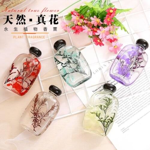 135ml Eternal Flower Home Fragrance Oil Rattan Reed Diffuser Room Perfume Aroma Essential Oil Supplement Lavender Shangri-la