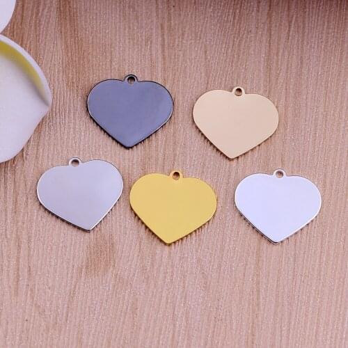 50PCS 20*16.5MM Copper Material gold color Smooth Heart Charms Pendants Diy Jewelry Findings Accessories Wholesale Free Ship