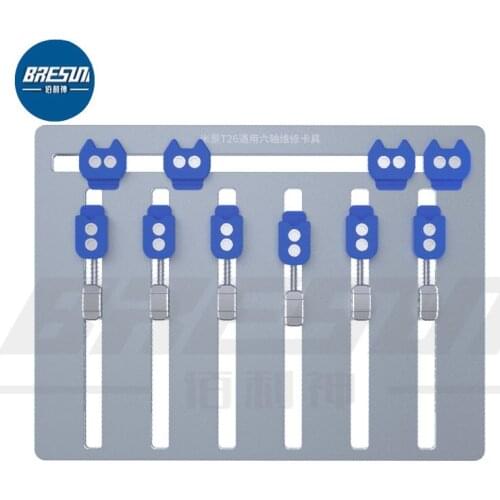 MIJING T26 Six-Axis Repair Fixture Mobile Phone Clamp IC De-Gluing CPU Hard Drive Increased Non-Slip Temperature Resistance