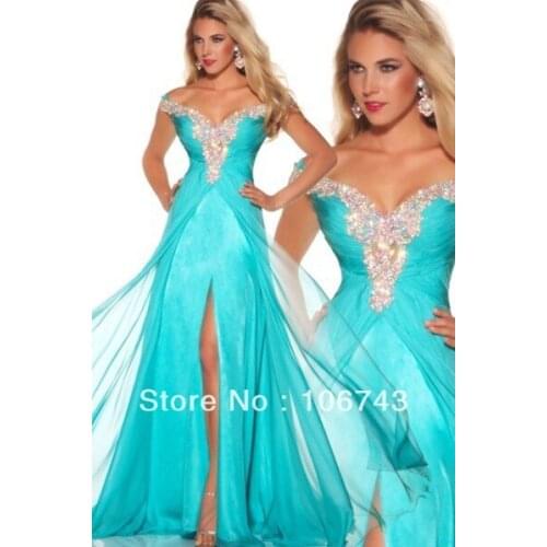 Free shipping 2016 best seller new style Sexy bride wedding Custom size/color crystal beading embroidery dinner evening dress