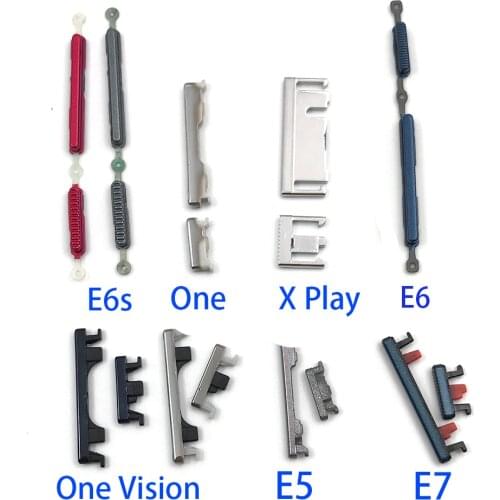 Side Power On Off Volume Button Key Replacement Parts For Moto E6S E6 E5 E 2020 / For Moto One Power Side Button