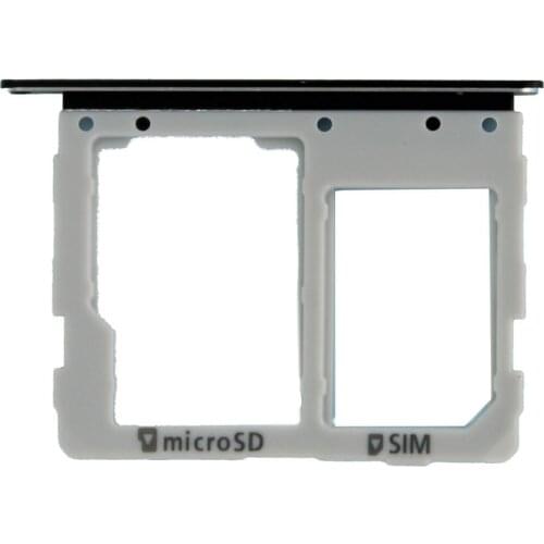 For Samsung Galaxy Tab S3 9.7 LTE T825 Silver/Black Color Dual SIM And MicroSD Memory Card Tray Holder