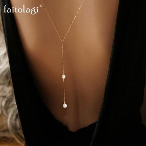 FAITOLAGI Pearl Necklaces For Women
