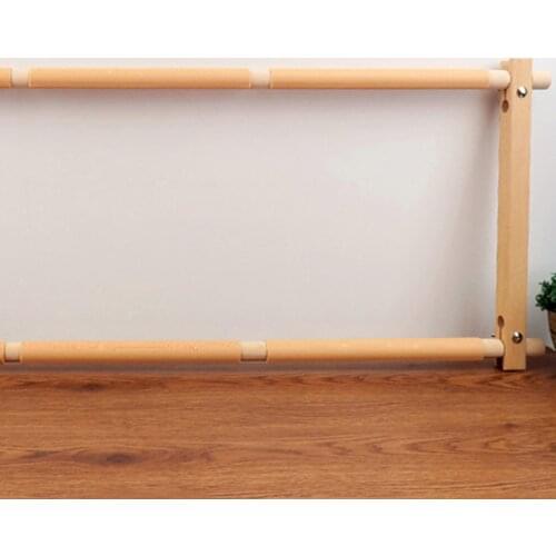 Beech Wood Tapestry Scroll Embroidery Frame Cross Stitching Frame with Clip