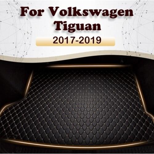 Car trunk mat for Volkswagen Tiguan 2017 2018 cargo liner carpet interior accessories cover