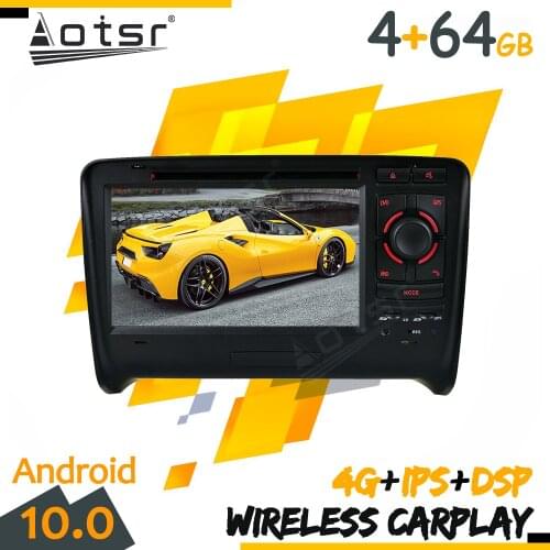 Android 10 Tape Radio Recorder Car For Audi TT 2006 2007 2008-2011 GPS Navi Multimedia Player Stereo Autoradio Carplay Head unit