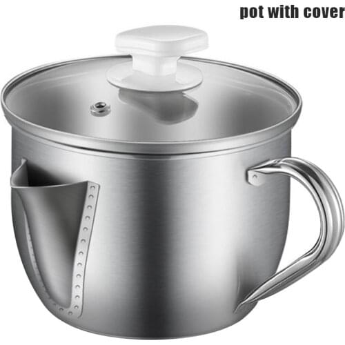 Stainless Steel Oil Filter Soup Separator Strainer Pot Kitchen Cooking Utensil-30