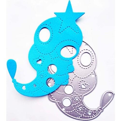 Metal craft Star Worm paper die cutting dies for Scrapbooking/DIY Easter wedding Halloween Easter card