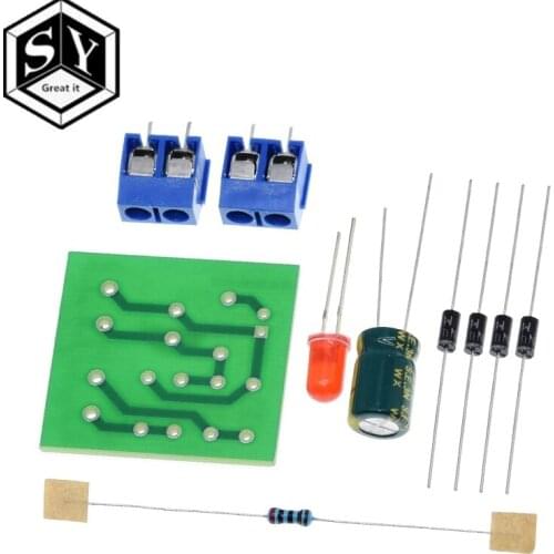 GREAT IT 1N4007 Bridge Rectifier AC to DC Converter Full Wave Rectifier Board Module DIY KIT