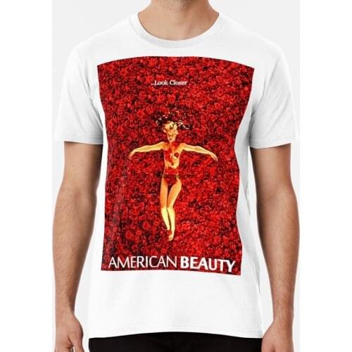 Men Shirt American Beauty Roses Flower Kevin Spacey Mena Suvary Women tshirt